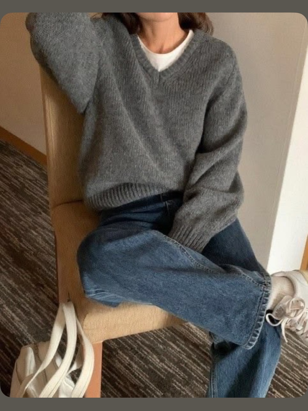 Polo by Ralph Lauren V-Neck Sweater — Charcoal